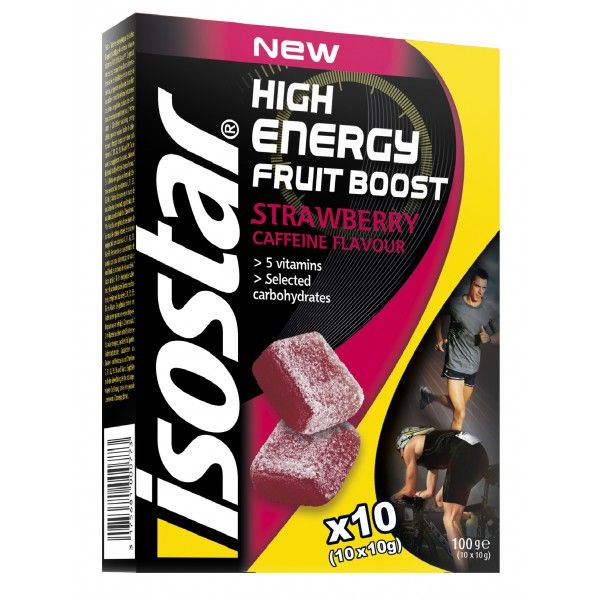 Energy fruit boost capsuni & cafeina Isostar - 10 x 10 g